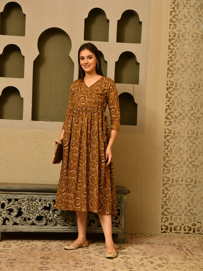 Warli Wheel Dress