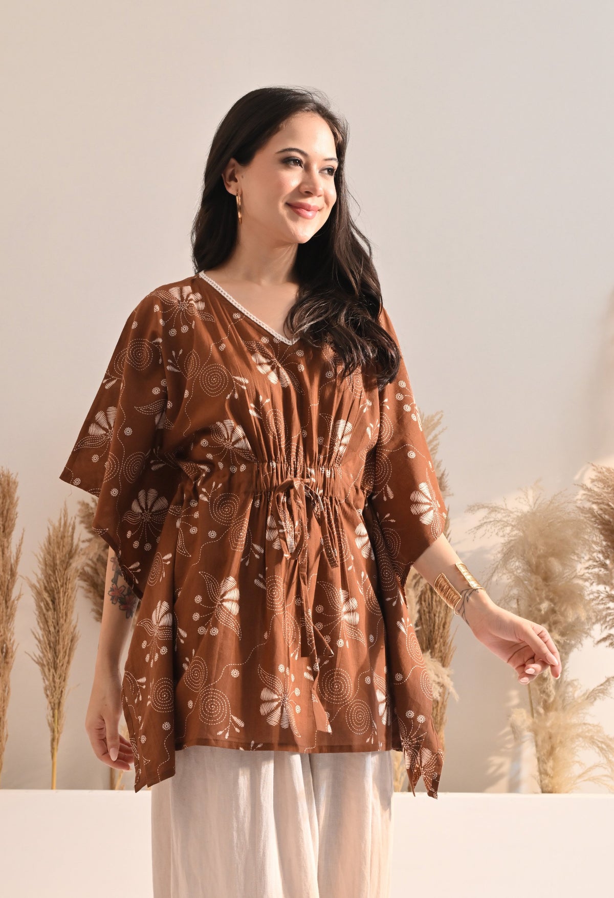 Cinnamon Kaftan Top
