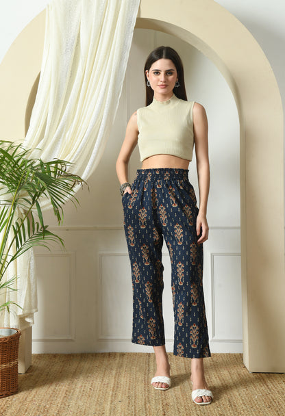 Blue Ikat Comfort Pants