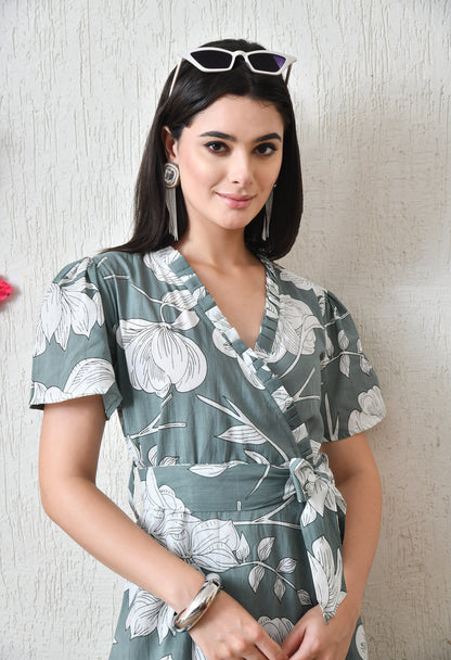 Mint Wrap Dress