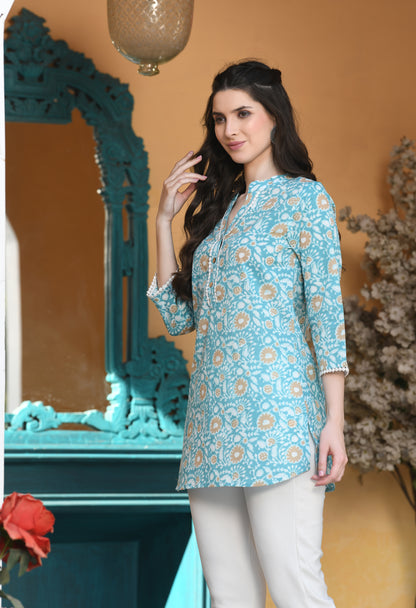 Blue Breeze Cotton Tunic