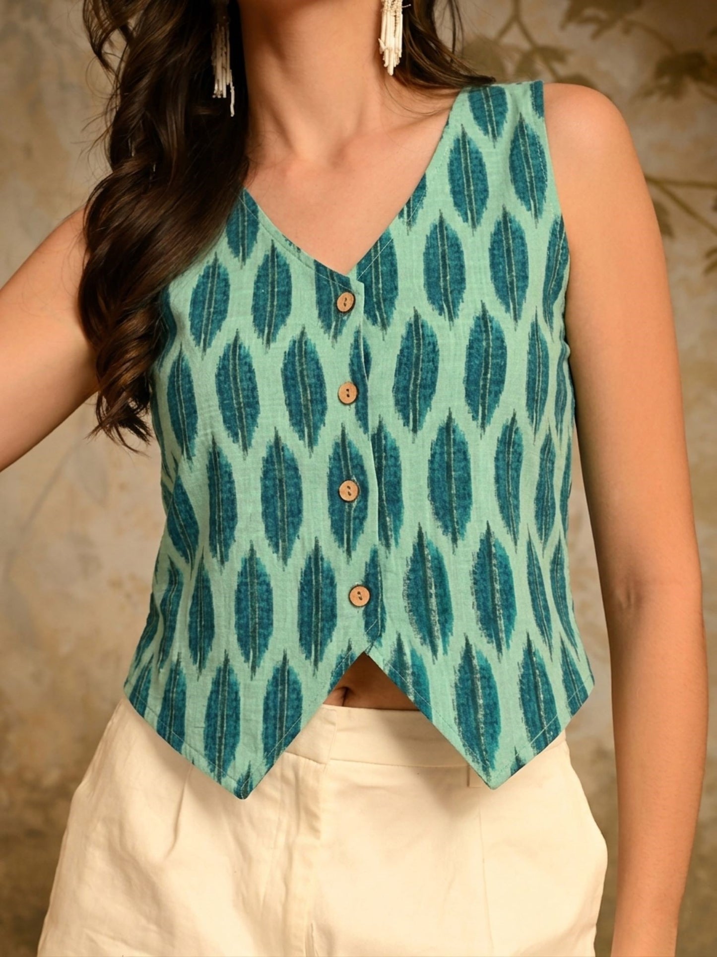 Ikat Waistcoat