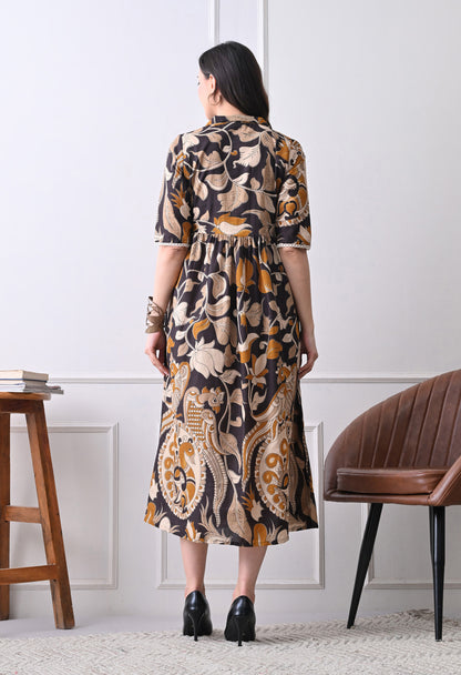 Kalamkari Shirt Dress