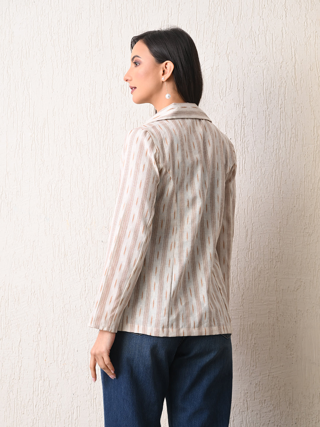 Linen Ikat  Summer Jacket