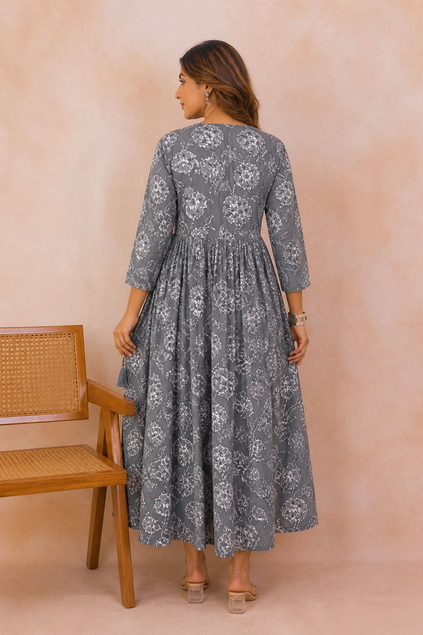 Muted Floral Dress