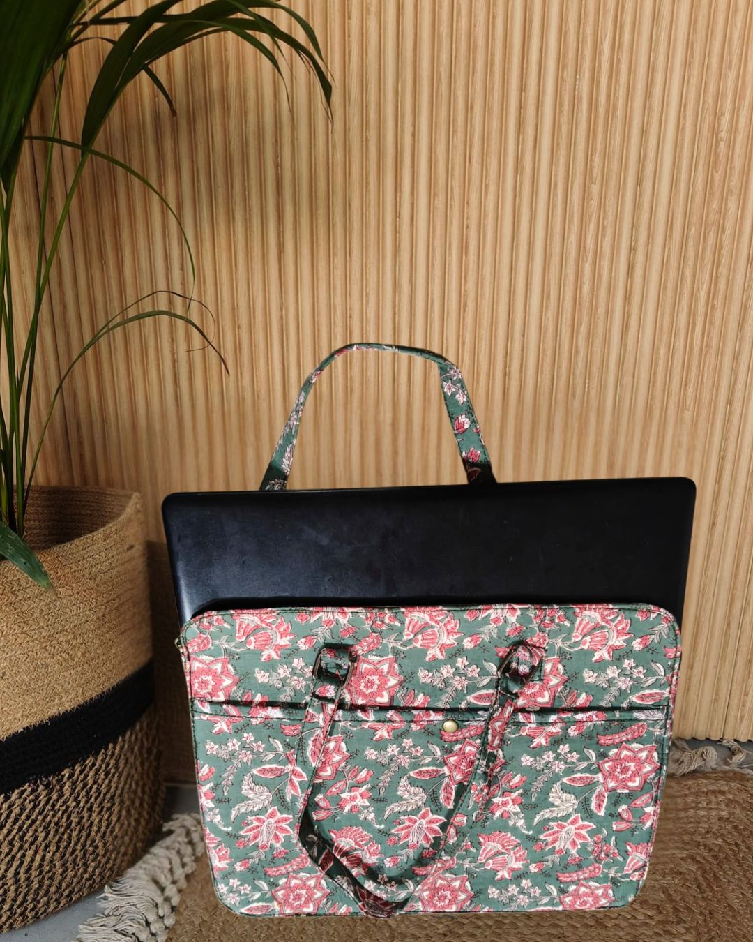 Pastel Green Laptop Bag