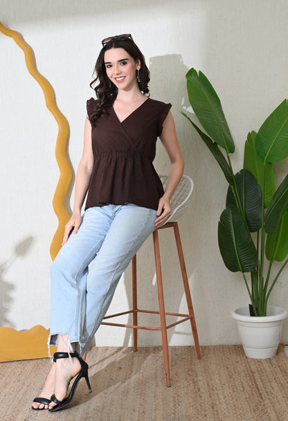 Just Brown Top