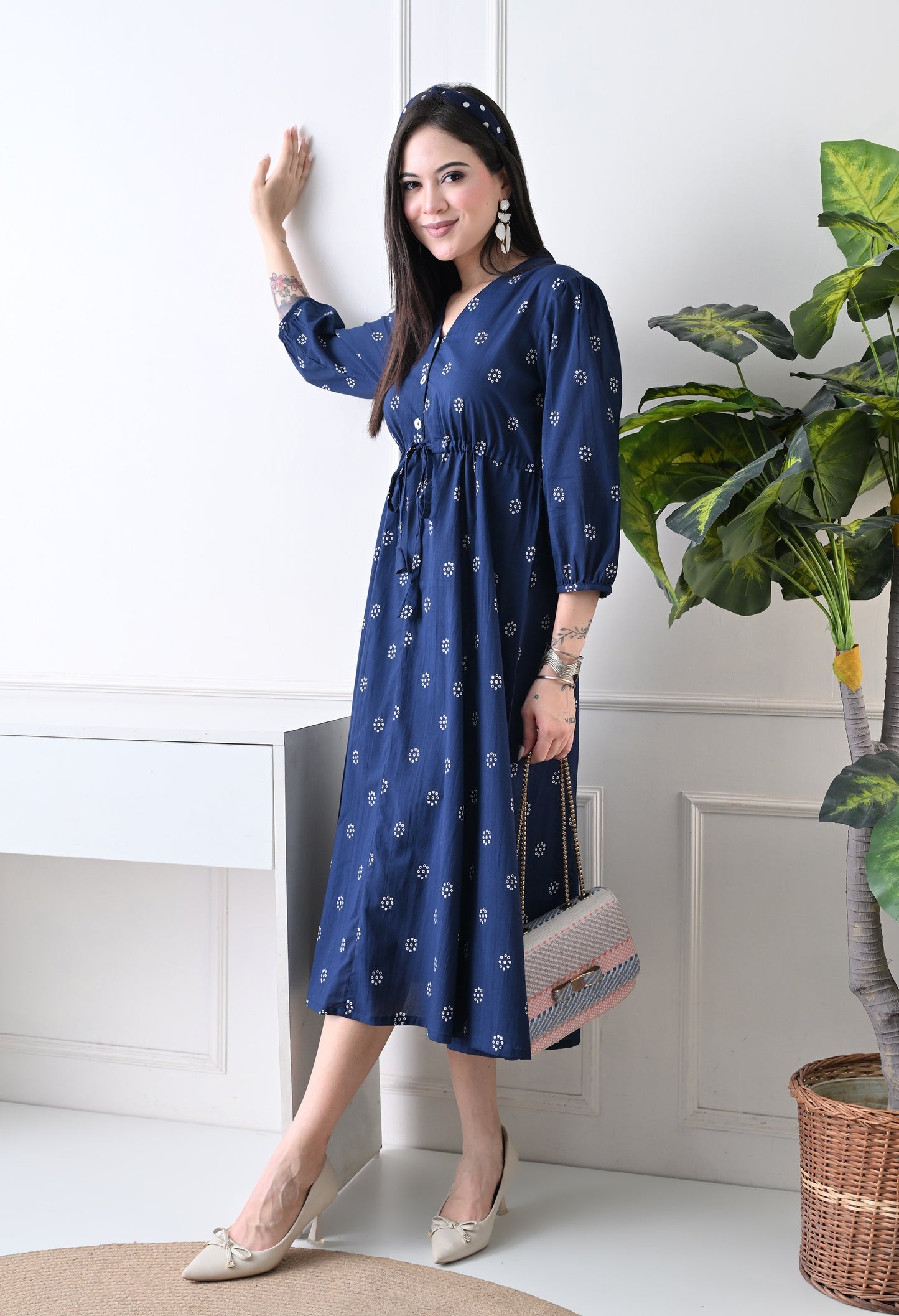Cinched Waist Dress