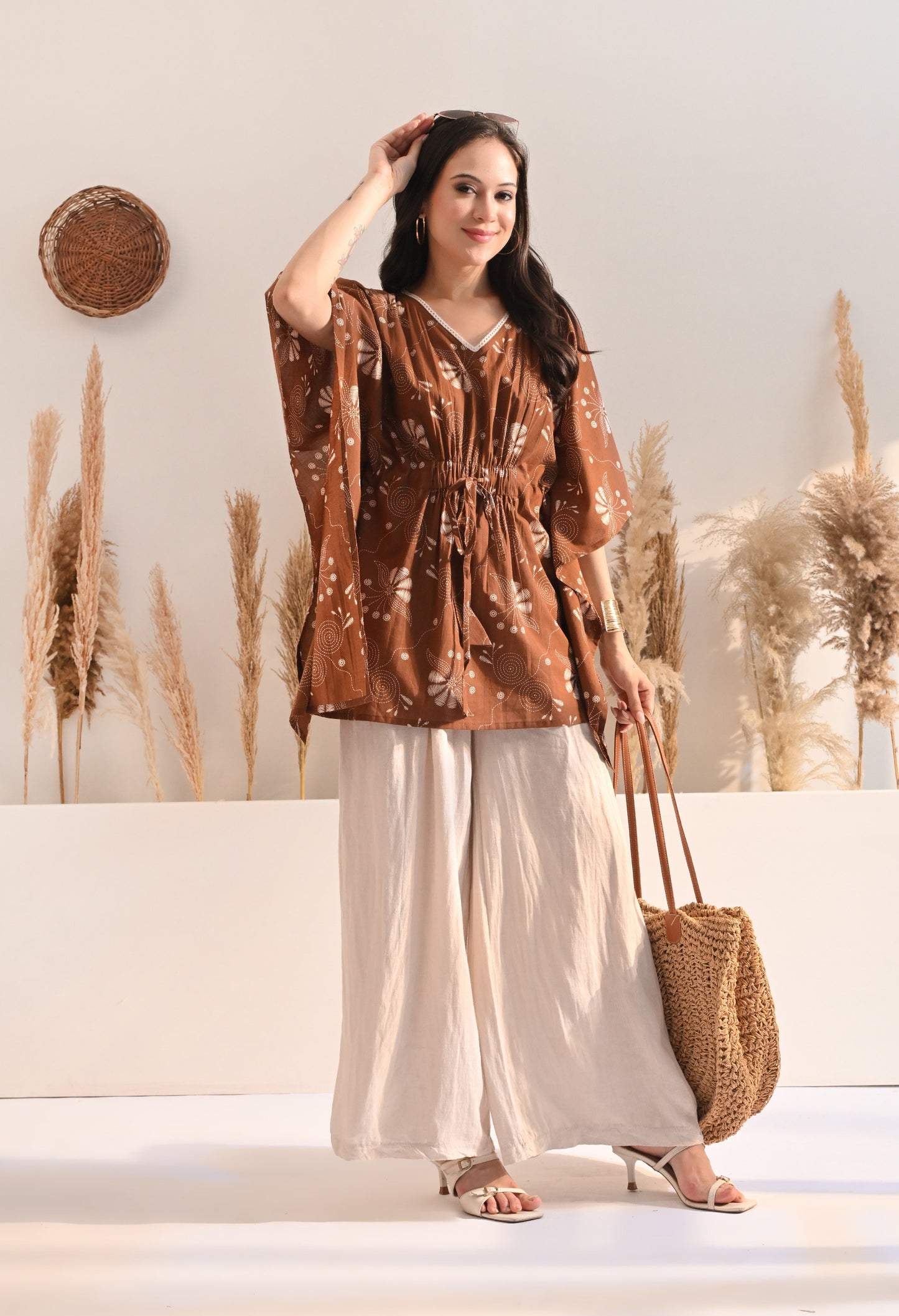 Cinnamon Kaftan Top