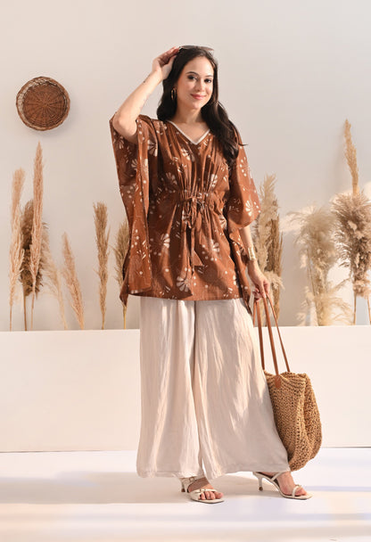 Cinnamon Kaftan Top