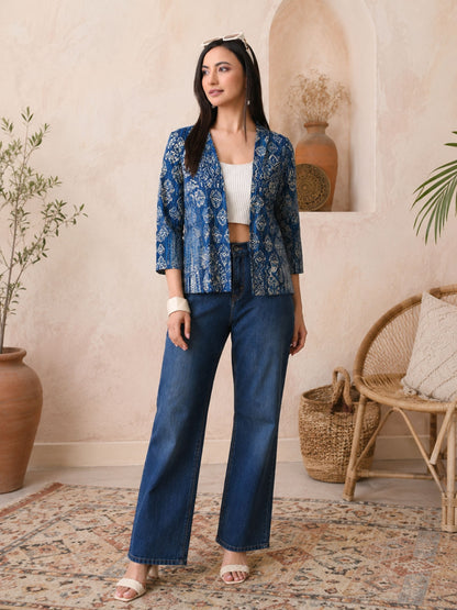 Abstract Blue Shrug