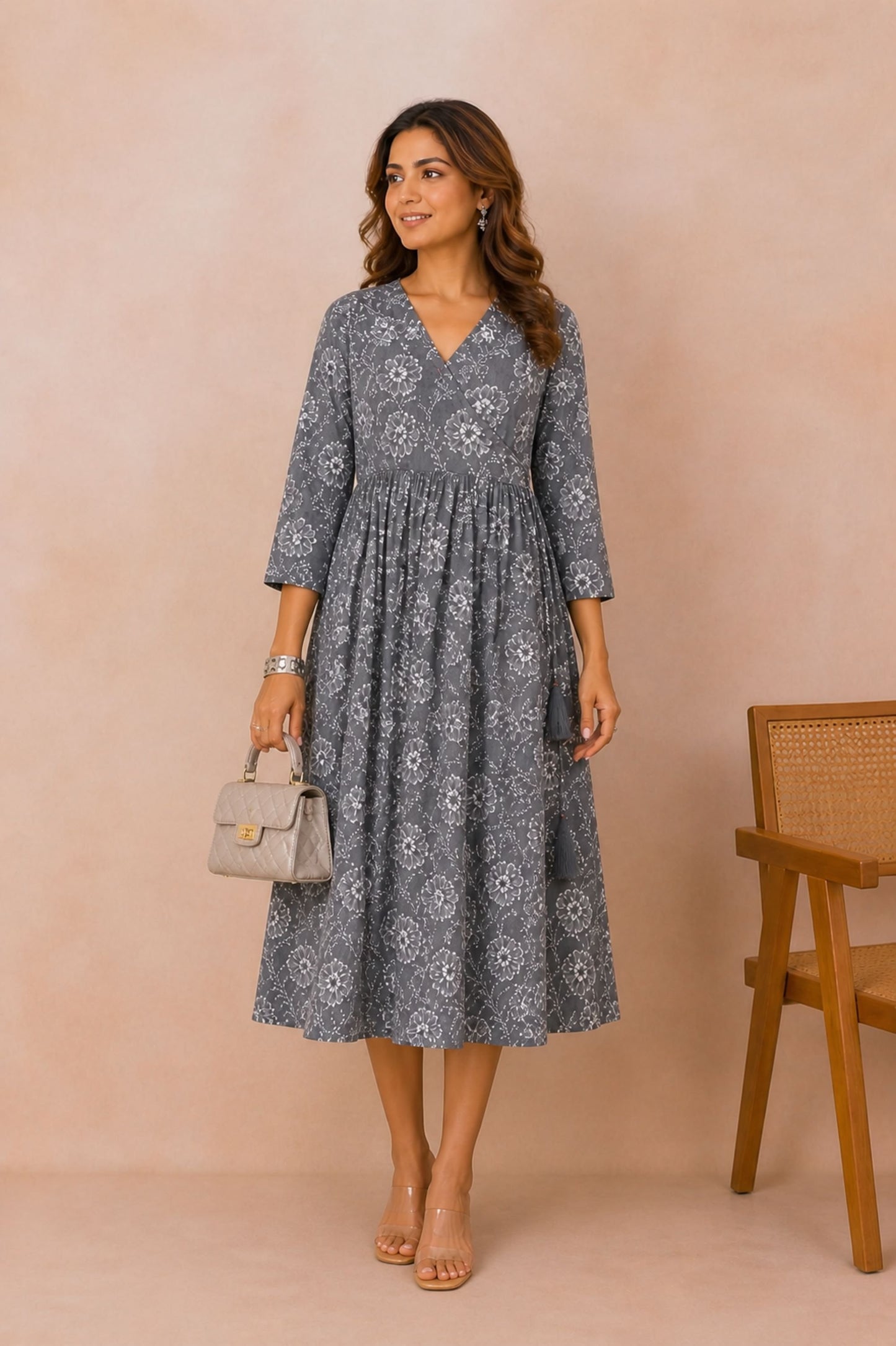 Muted Floral Dress