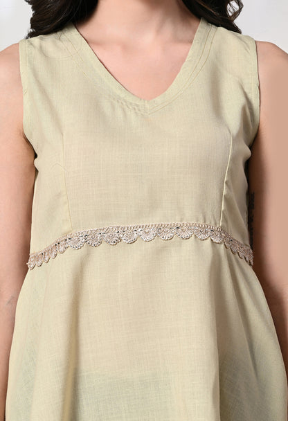 Creamy pastel Peplum Top