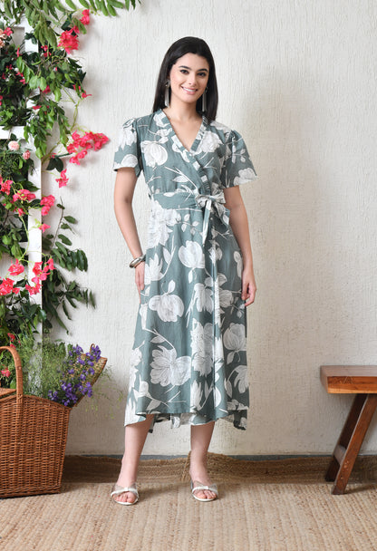 Mint Wrap Dress