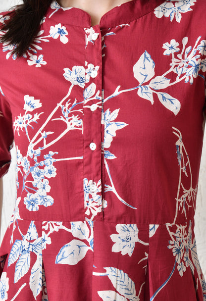 Crimson Fall Dress