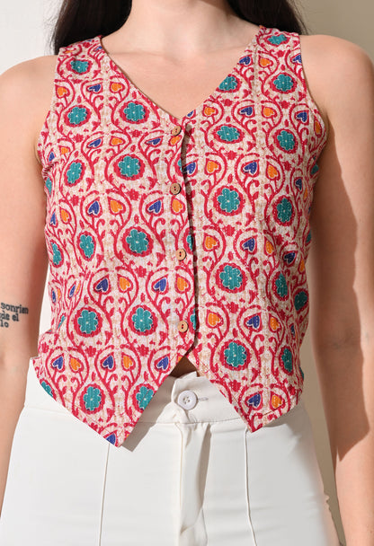 Floral Vest Top