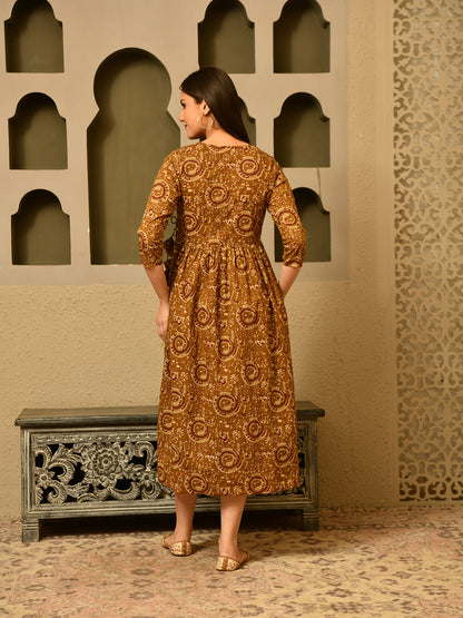 Warli Wheel Dress
