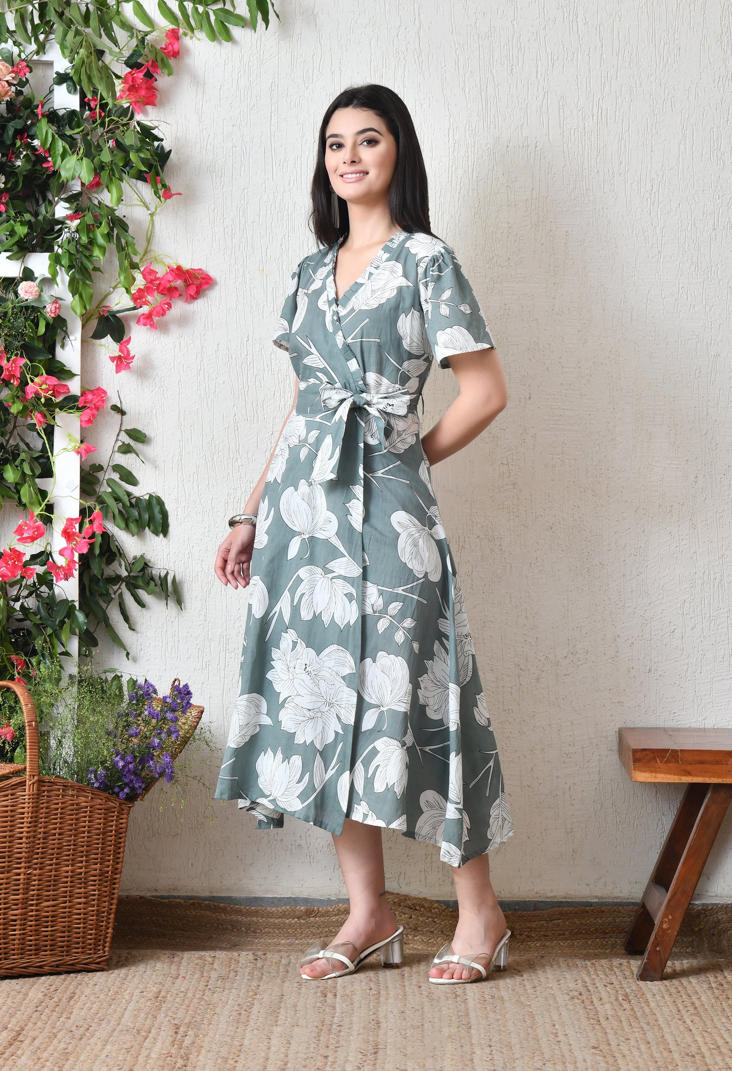 Mint Wrap Dress