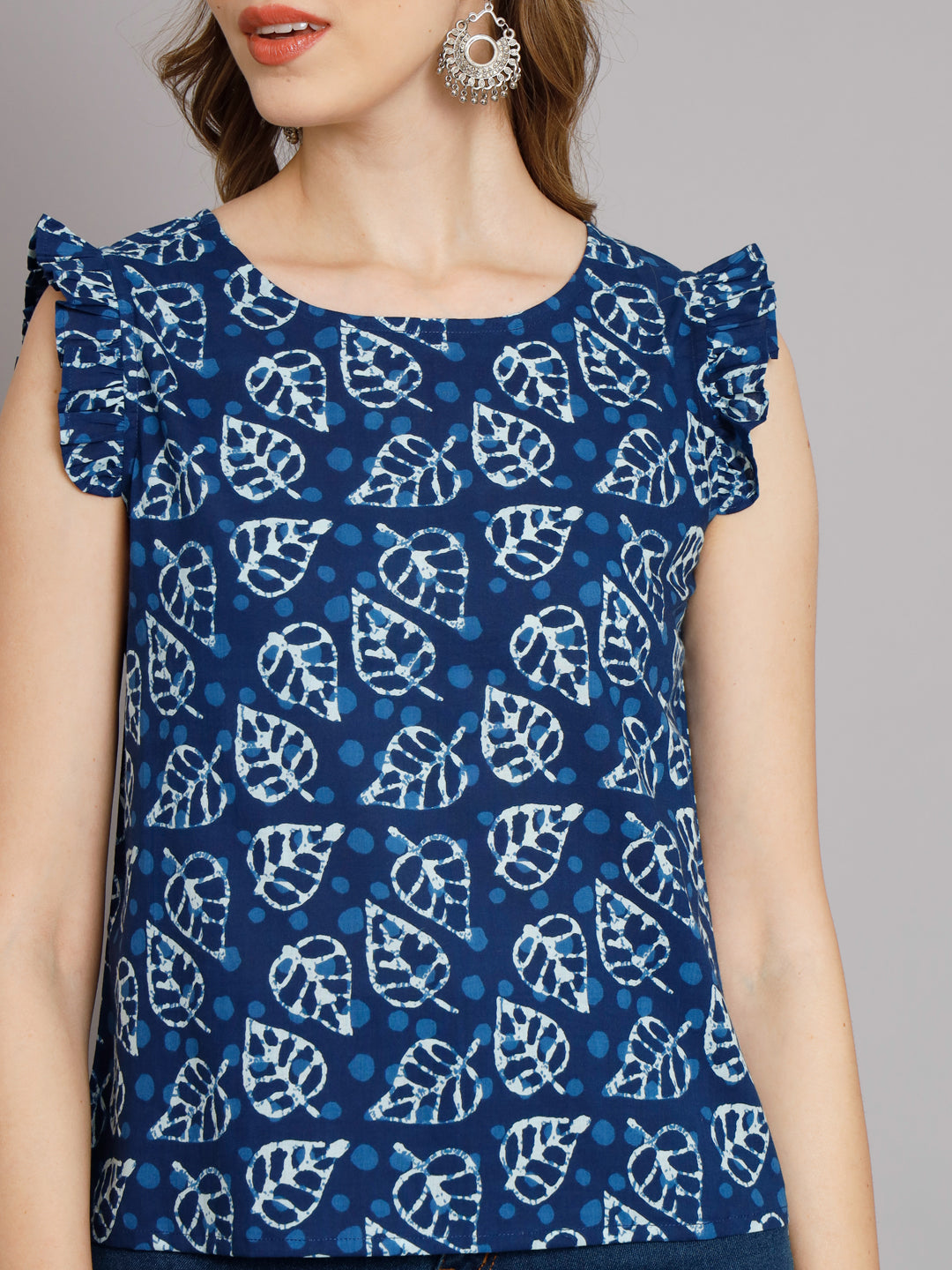 Indigo Leaf Top