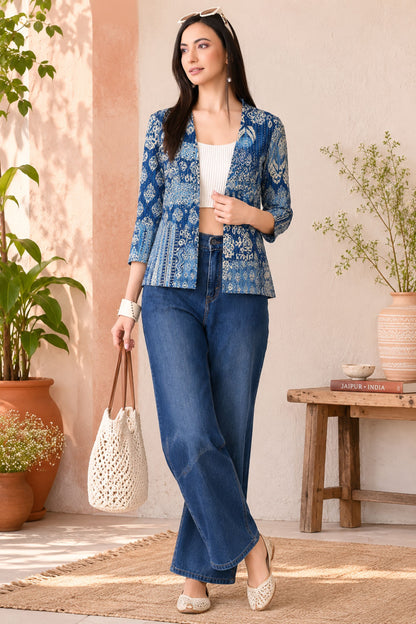 Abstract Blue Shrug