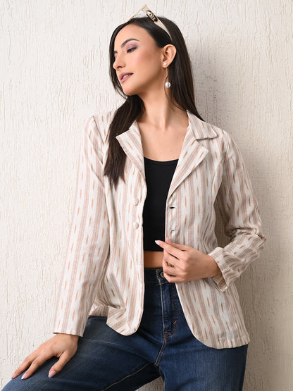 Linen Ikat  Summer Jacket