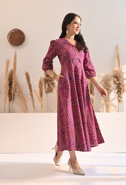 Purple Bandhej Utsav