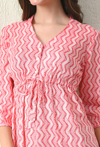 Peachy Wave Dress