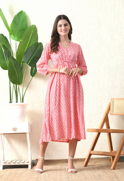Peachy Wave Dress