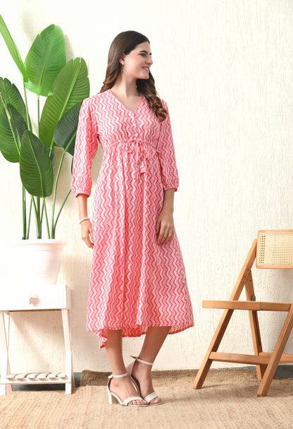 Peachy Wave Dress