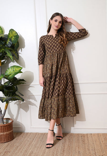 Brunt Ajrak Dress