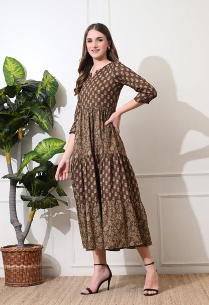 Brunt Ajrak Dress