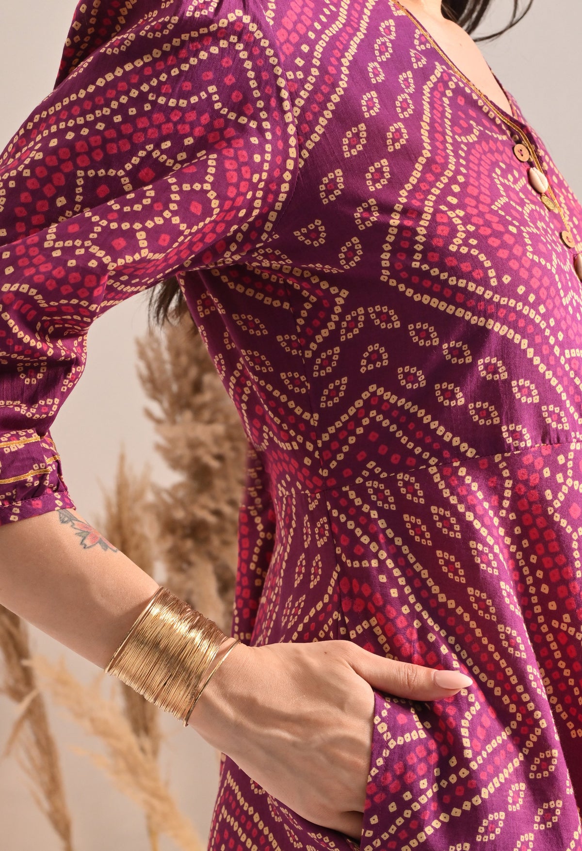 Purple Bandhej Utsav