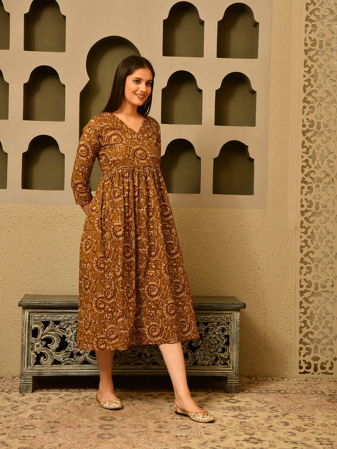 Warli Wheel Dress