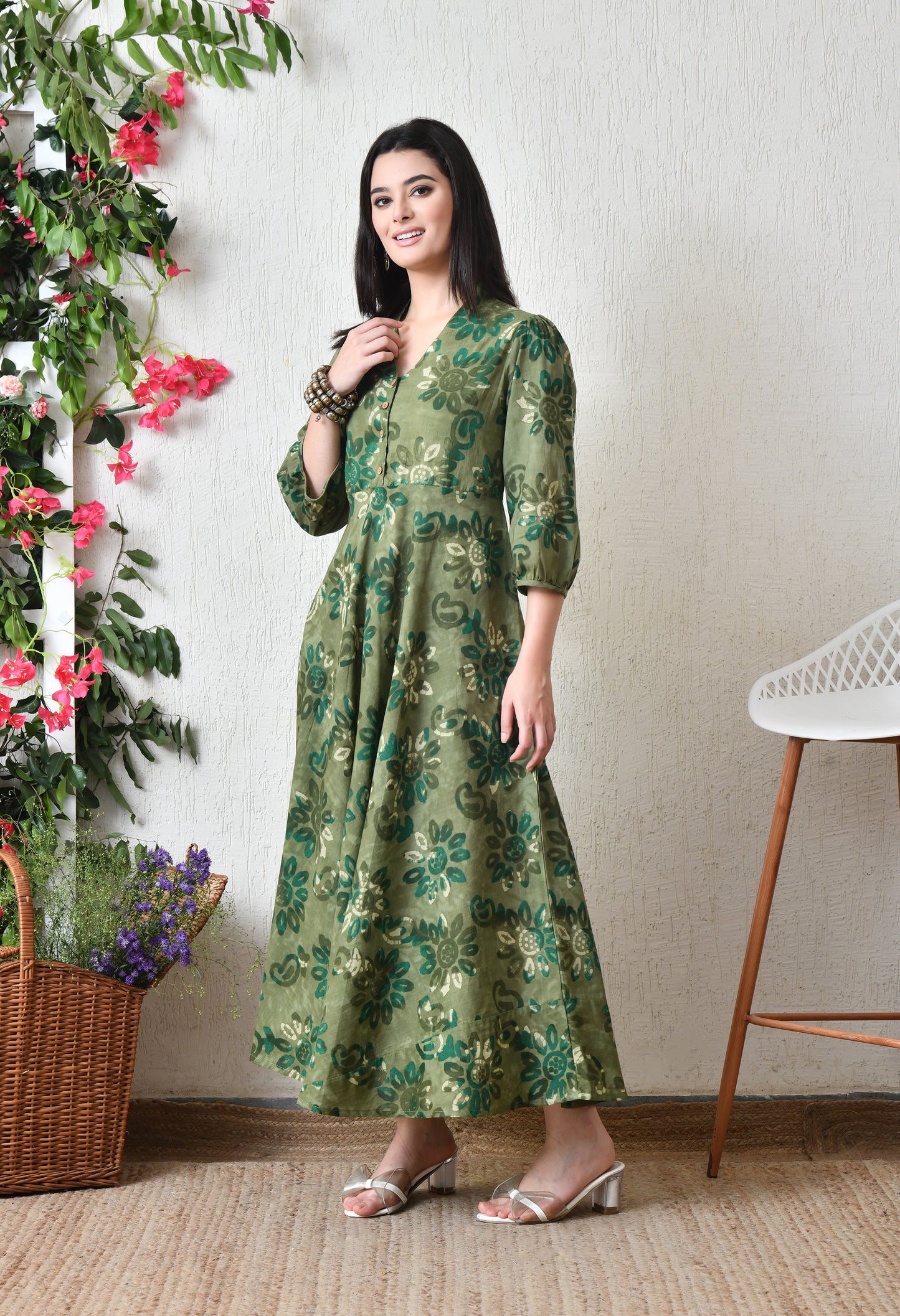 Flowing Leaves Dress