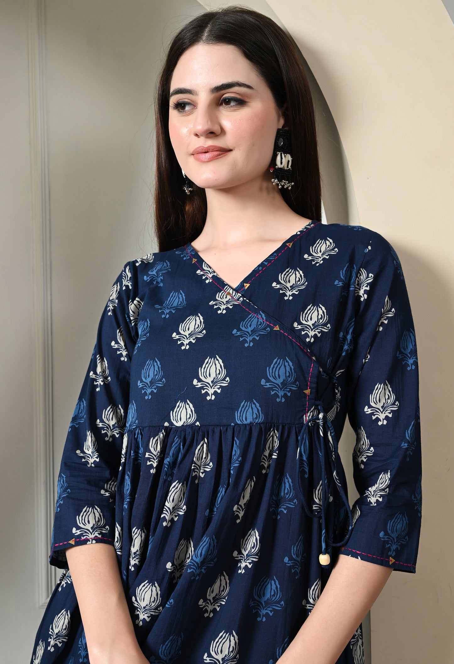 Indigo Empire Angarkha Dress