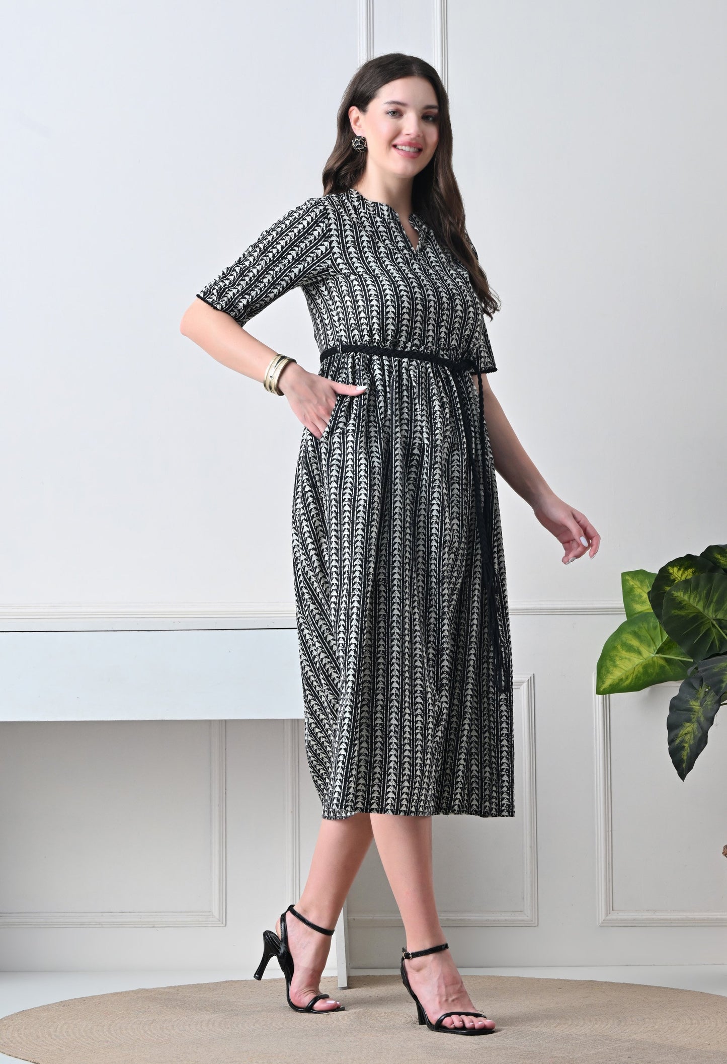 Mono Wave Dress