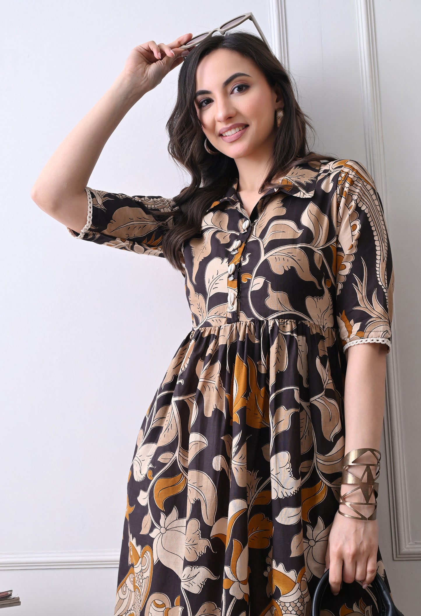 Kalamkari Shirt Dress