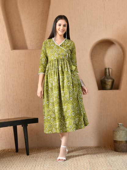 Earthy Green Dress