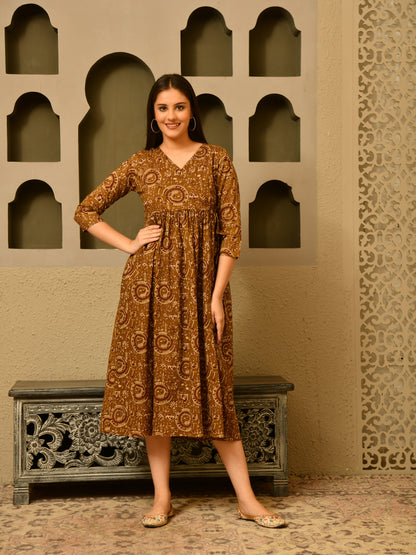 Warli Wheel Dress