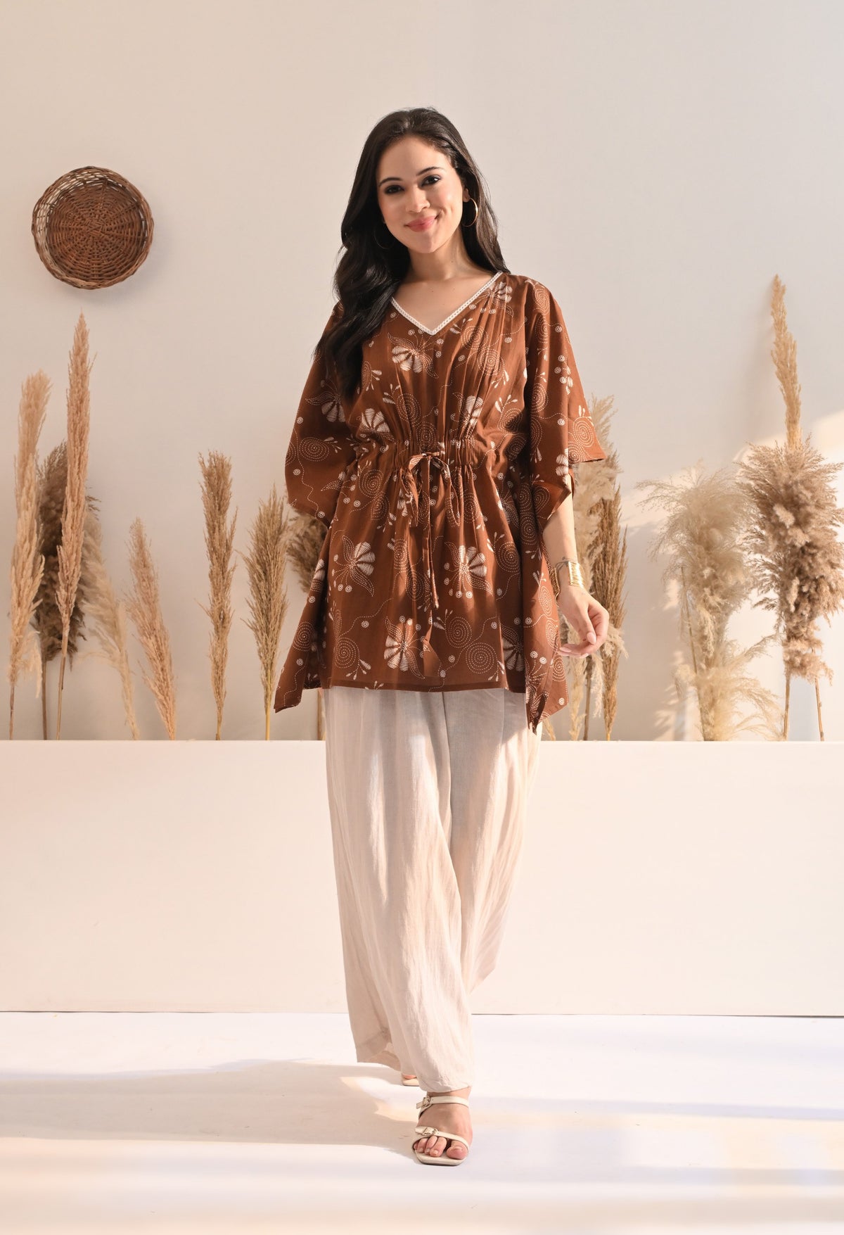 Cinnamon Kaftan Top