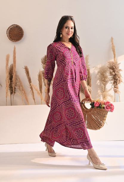 Purple Bandhej Utsav