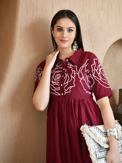 Wine Haze Dress