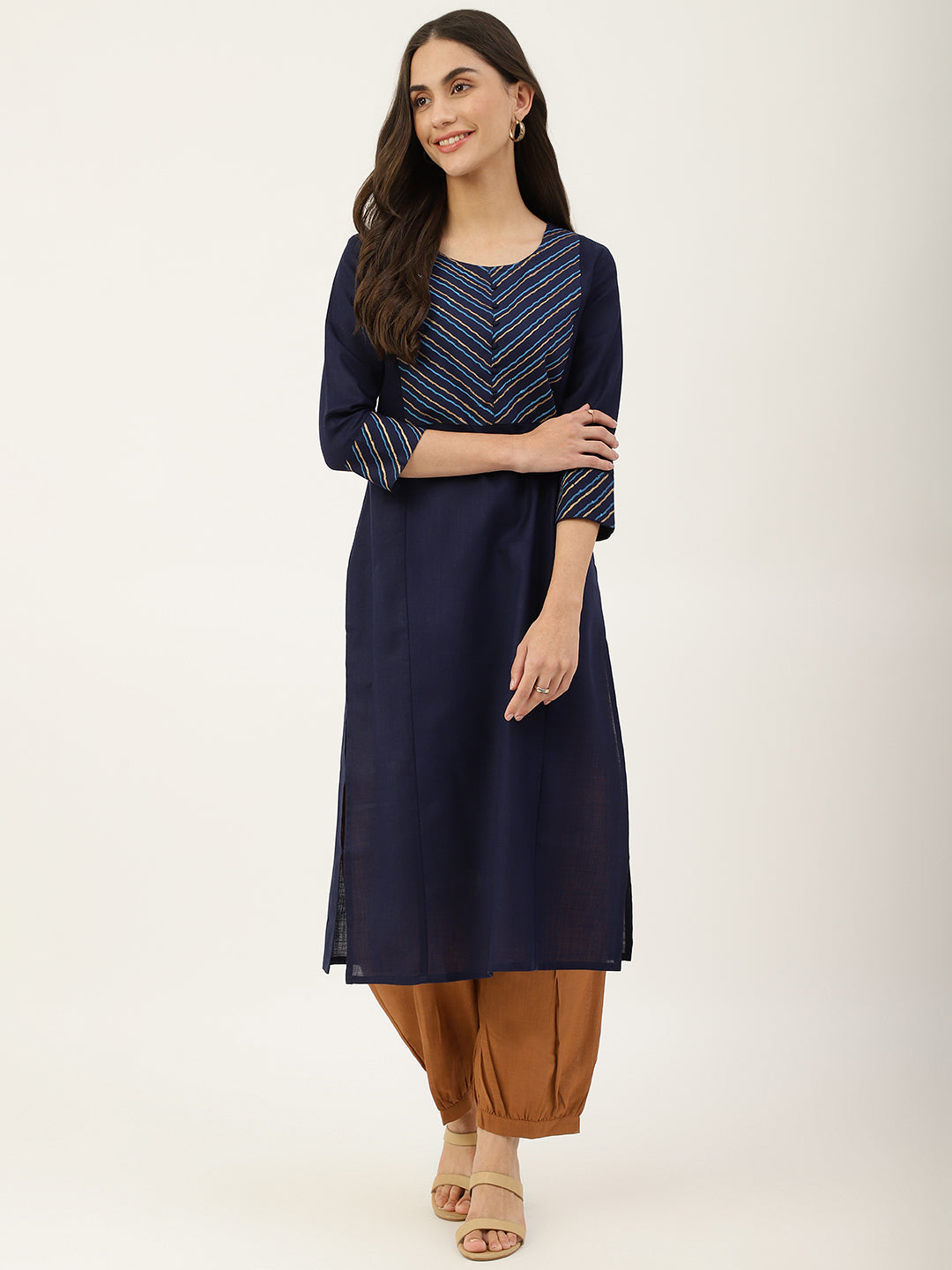 Blue Straight Kurta