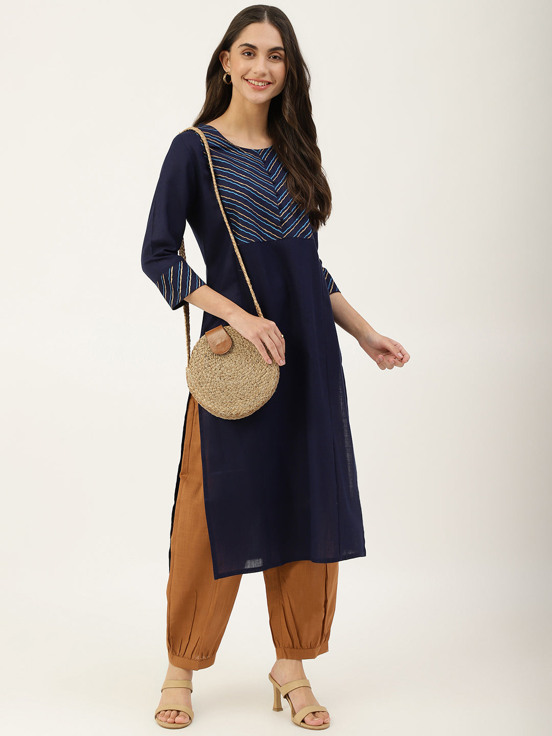 Blue Straight Kurta