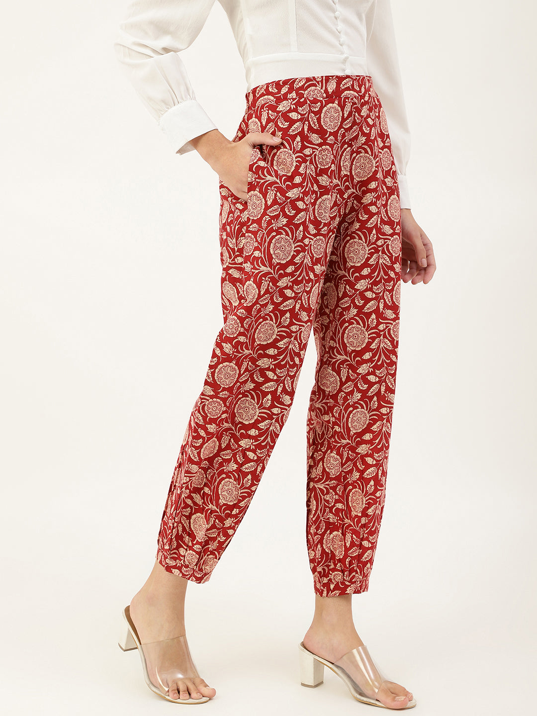Maroon Afghani Pant