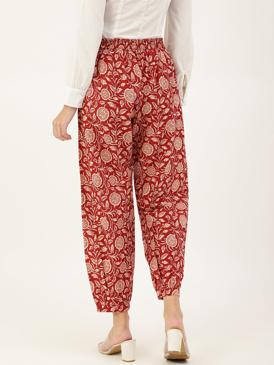 Maroon Afghani Pant