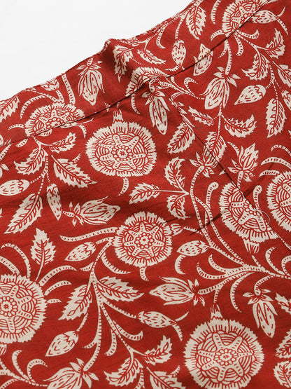 Maroon Afghani Pant