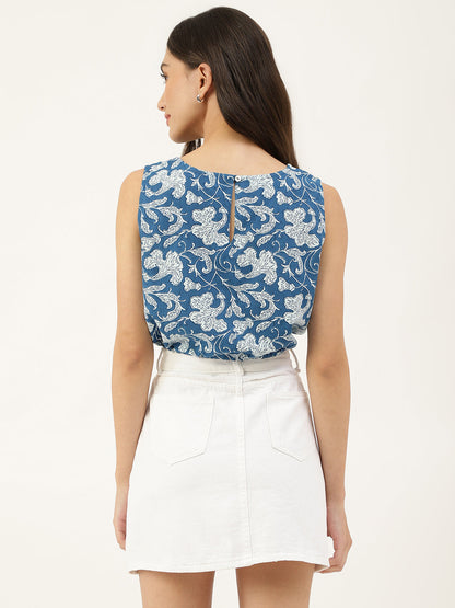 Blue Short Top