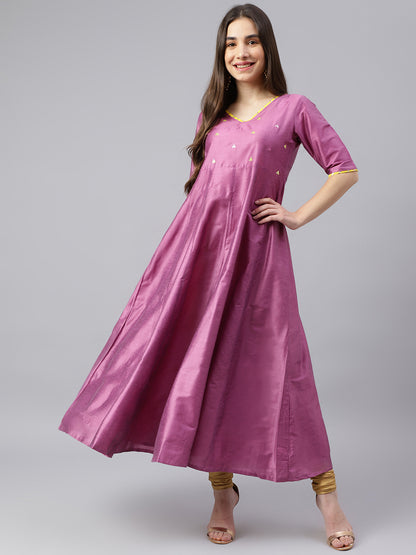 Zari Embroided Anarkali Kurta