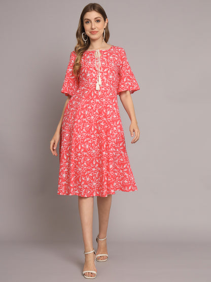 Pink Beautiful A-Line Dress